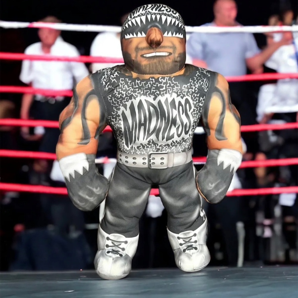 WCW NWO Macho Man Randy Savage TALKING Brawler Plush Toy Biz 1998 20"  WORKS